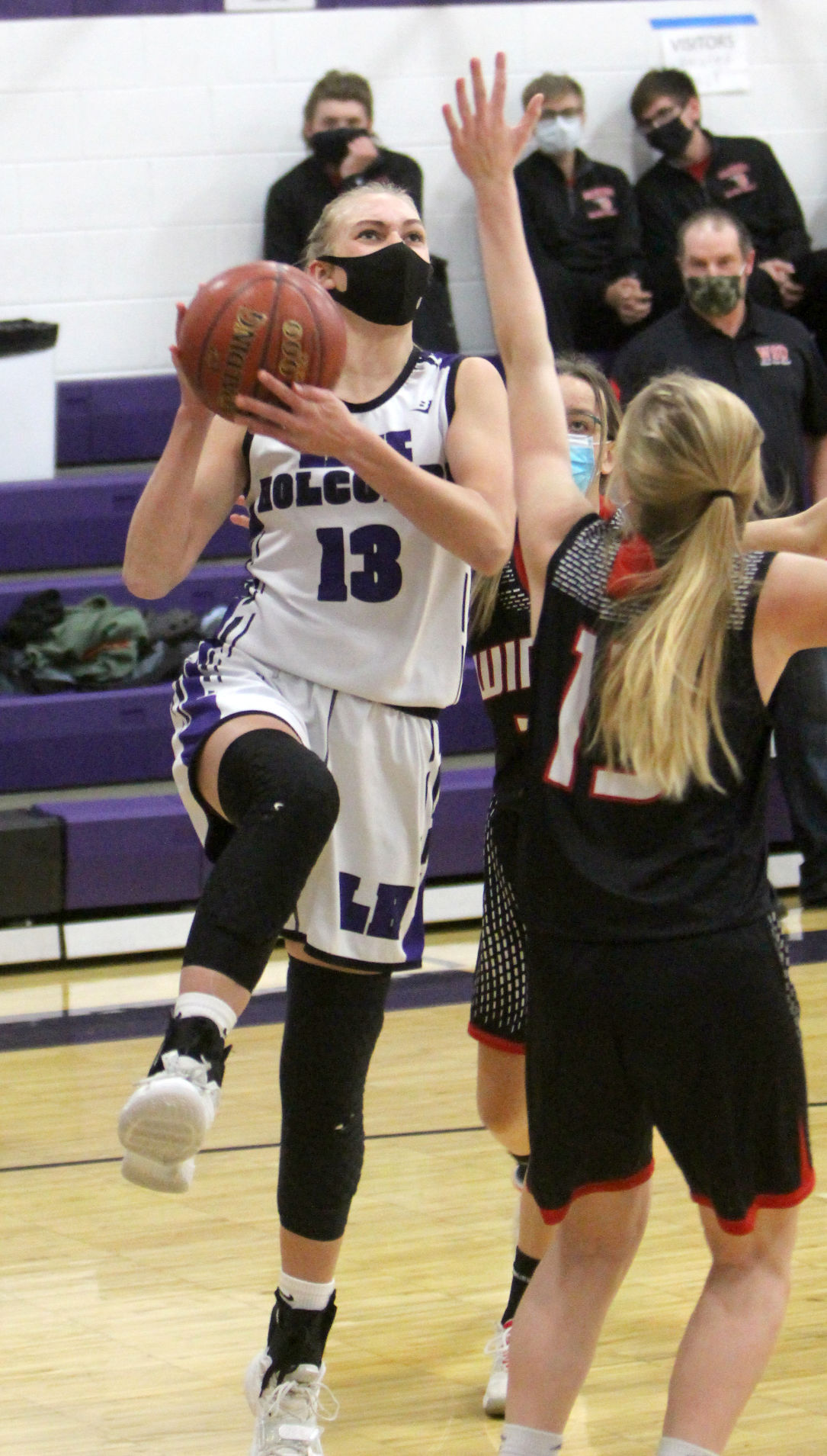 Winter at Lake Holcombe girls basketball 1-5-21